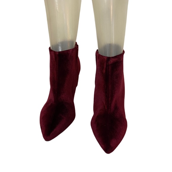 Old Navy Bundle Wine Color Ankle Bootie with Matching Wristlet Women’s Size 10 - Picture 6 of 16